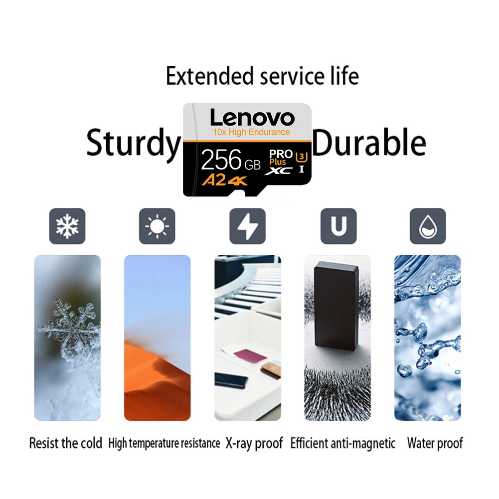 Lenovo 2TB Micro TF SD-карта 512 ГБ Class 10 V30 SD-карта UHS-I 2 ТБ Высокоскоростная TF-карта 512 ГБ для игр Nintendo Switch