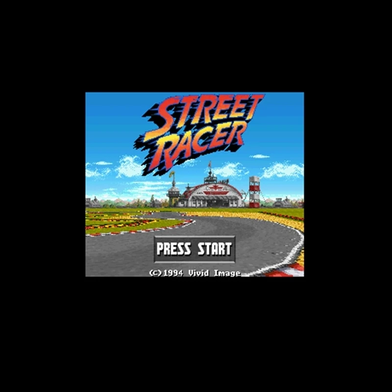 Street Racer NTSC Version 16 Bit 46 Pin Big Gray Game Card For USA Game Players