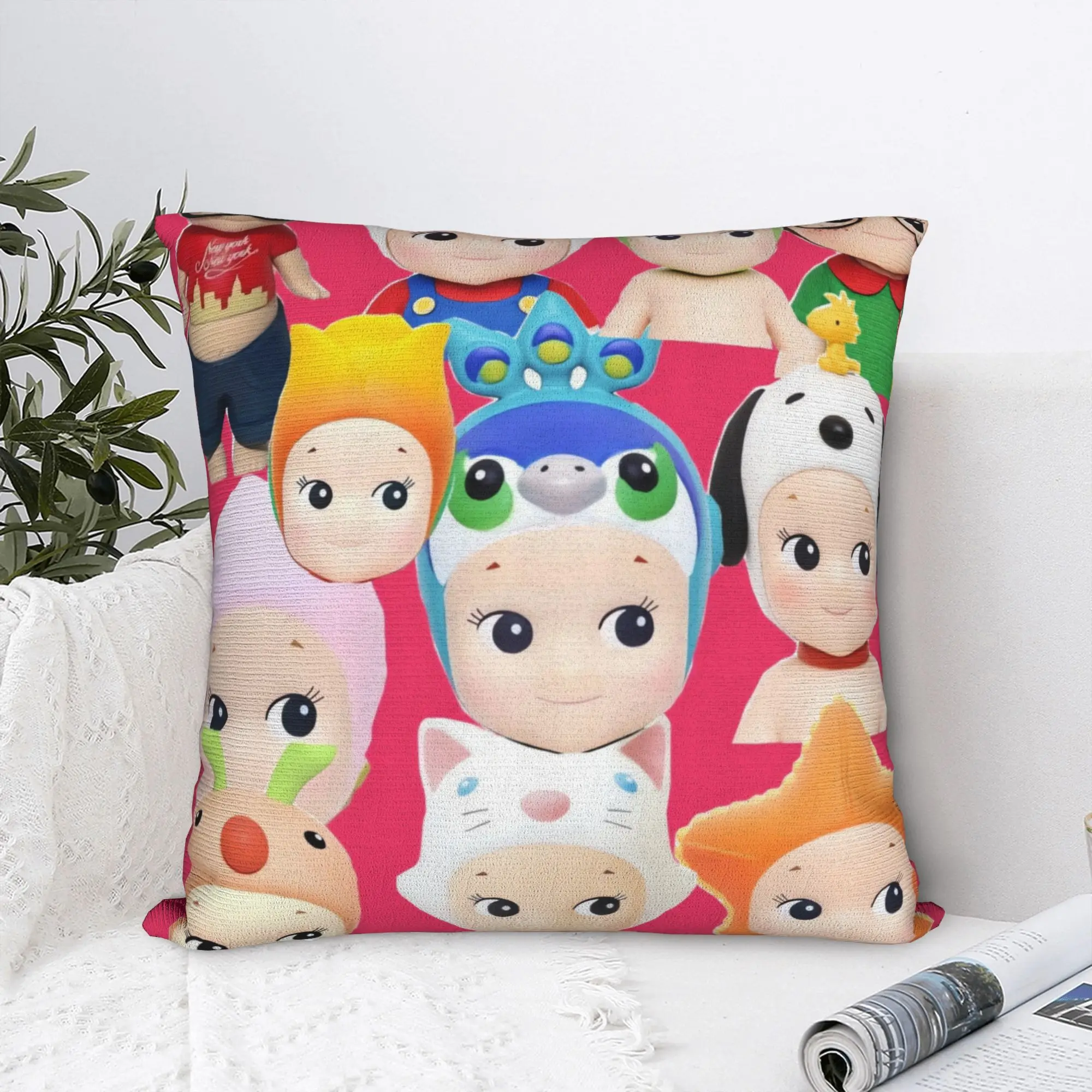 Pillow Case Lovely Sonnys Soft Fruit Angels Various Pillow Cover For Chair Sofa Home Decor Kawaii Pillowcases