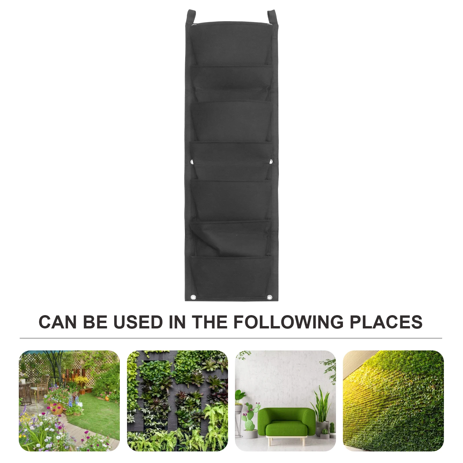 

2 шт. фетровая тканевая сумка для посадки, настенный дышащий разлагаемый держатель для посадки для балкона, офиса, дома, фетровая тканевая сумка