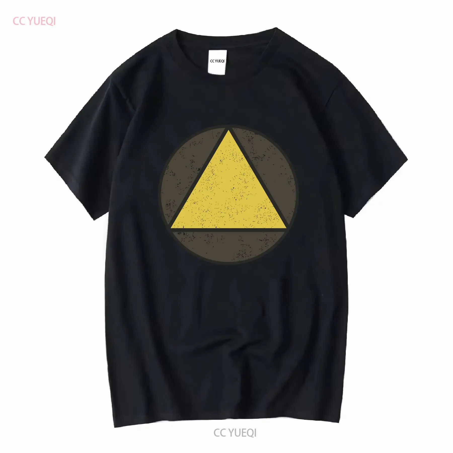 Triangle Circle T Shirt David Legion Haller Symbol Logo Sign Game Games Gaming vintage Washed Stylish Stretched Slightly