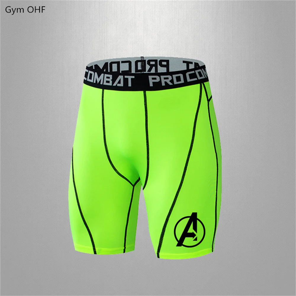 Men Pants Super Hero Yoga Legging Men Running Tights Sports Shorts Leggings Men Compression Gym Fitness Jogging Trousers
