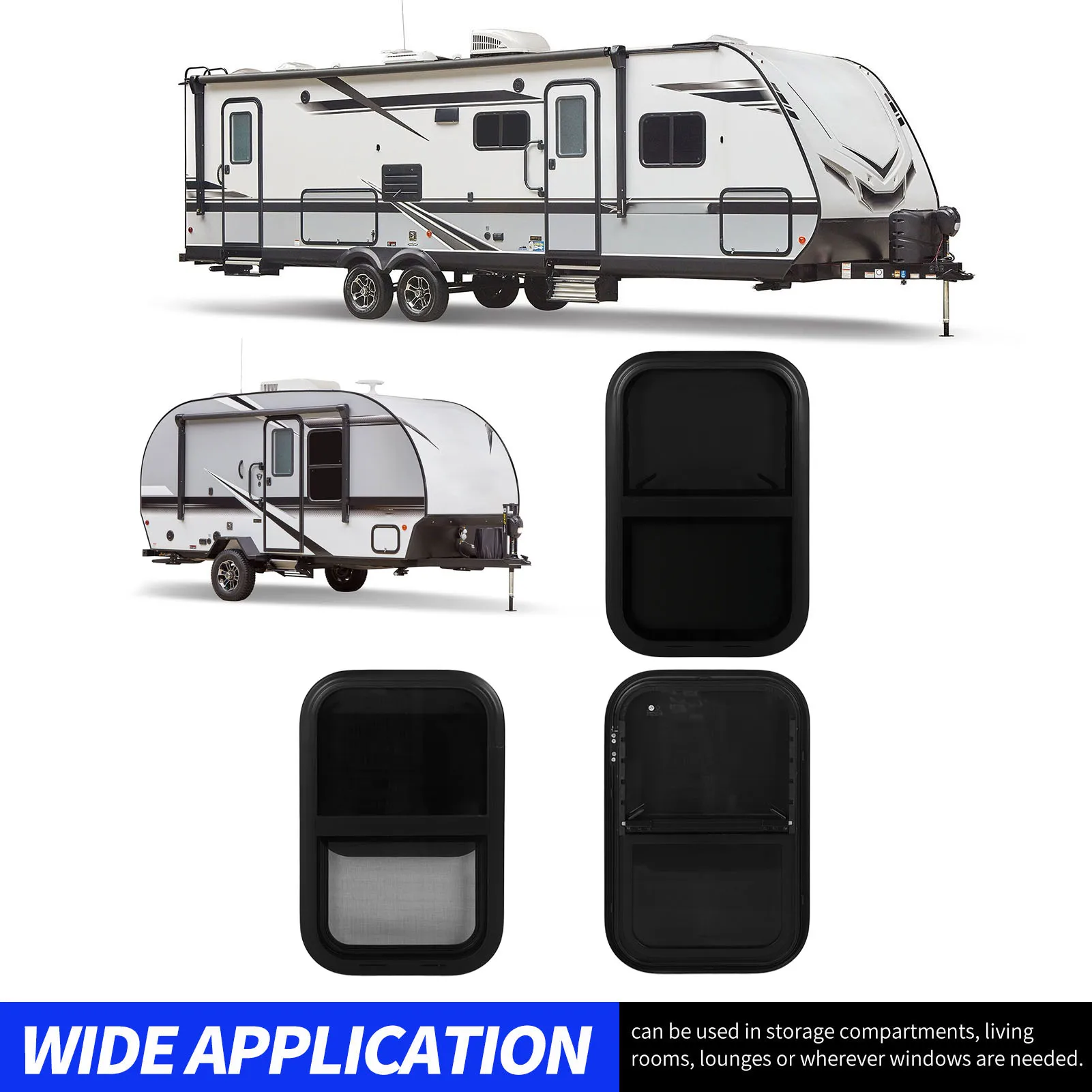700*350 мм RV закругленные Вертикальные Раздвижные окна закаленное стекло Горизонтальное раздвижное Стекло Замена с отделкой насекомых экран