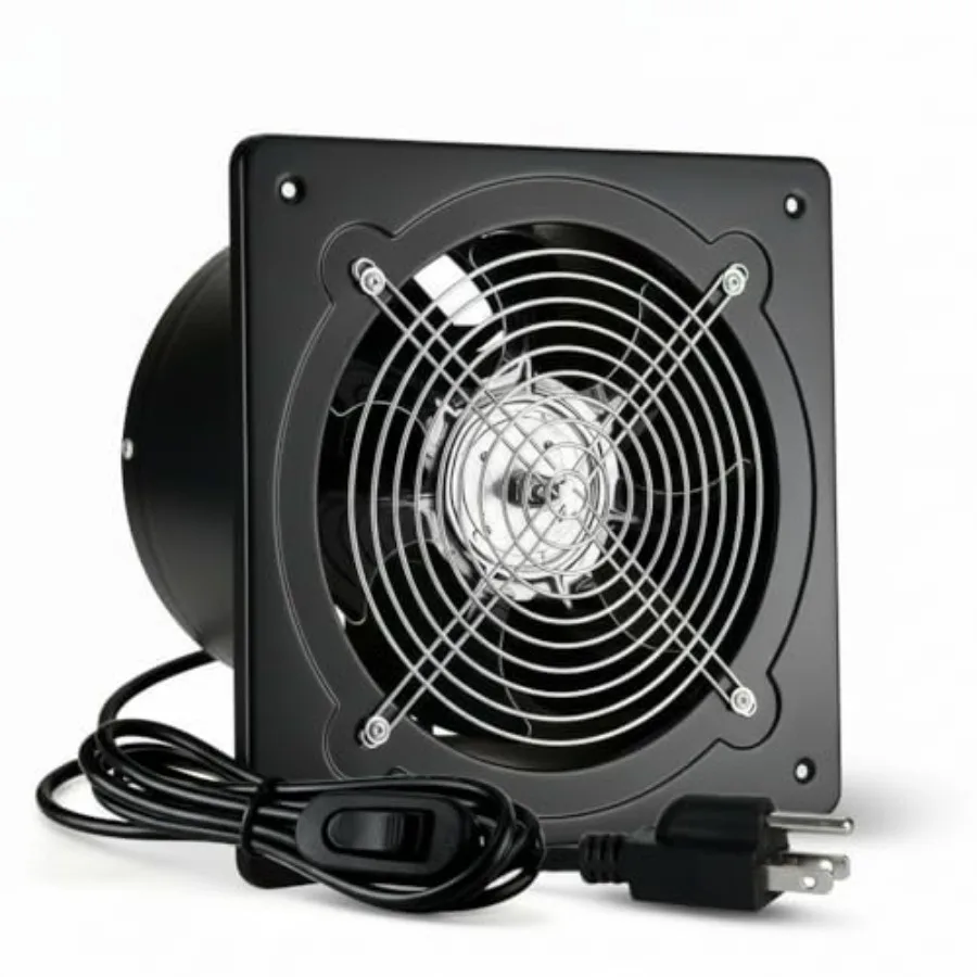 

Exhaust Fan with Switch 3 CFM PowerfulThrough Wall Exhaust Fan Potable Window Exhaust Fans Small Fume Extractor Ventilation Fan