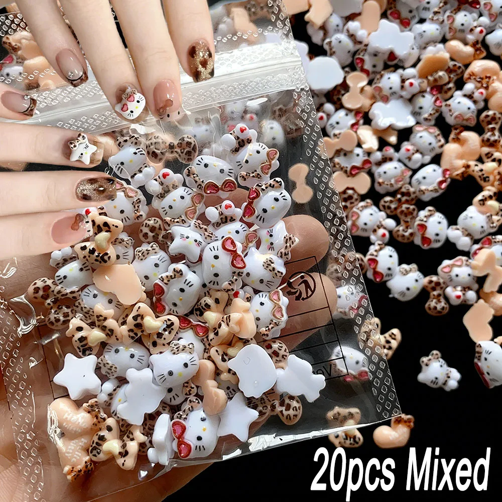 20Pcs 3D Mixed Leop…