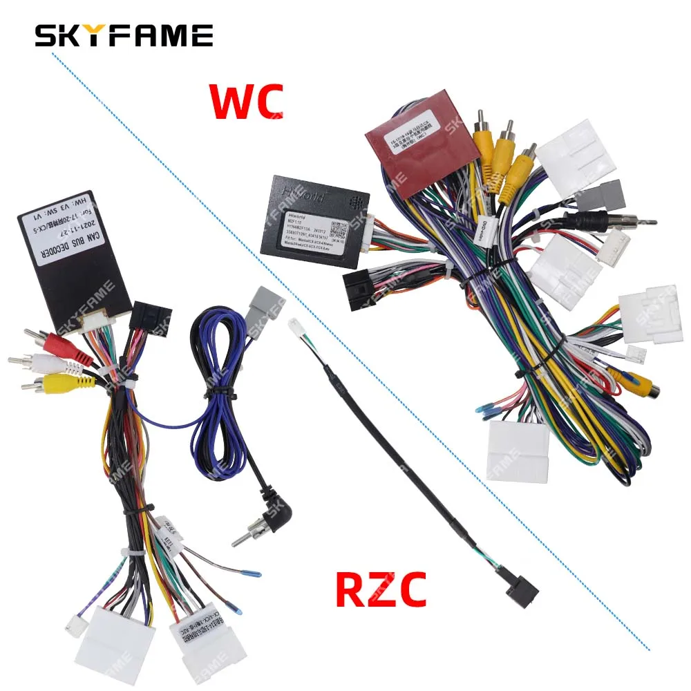 

SKYFAME Car 16 Pin Stereo Wire Harness Adapter With Canbus Box Decoder For Mazda 3 Axela CX-3 CX-5 Mazda 6 Atenza CX3/CX5