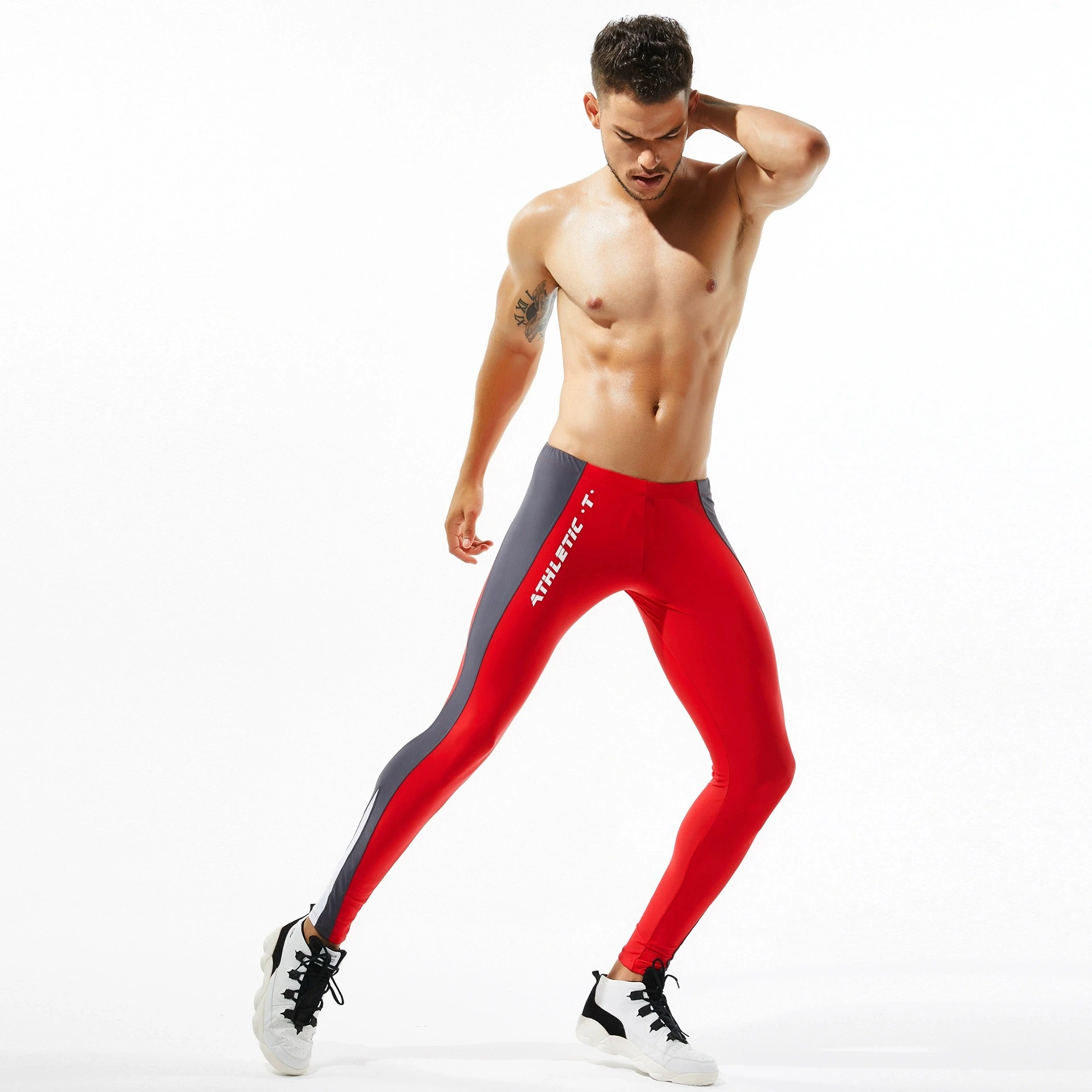 Men\'s Sport Compression Leggings Dive Skins Surf Tights Water Pants Quick Dry Base Layer Running Cycling  basketball leggings