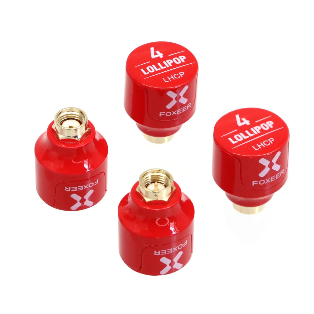 2PCS Foxeer Lollipop 4 V4 Stubby FPV Antenna 2.6DBi 5.8G LHCP RHCP SMA RP-SMA Micro Mushroom Receiver Antenna For FPV RC Drone thumbnail 3