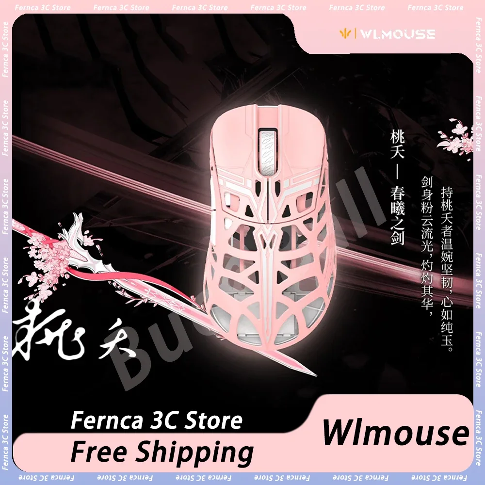 Wanling Wlmouse Sword X Mouse PAW3950HS Dual Mode Wireless Gaming Mice Light Weight Rgb Mouse Gamer Office Pc Accessories Gifts