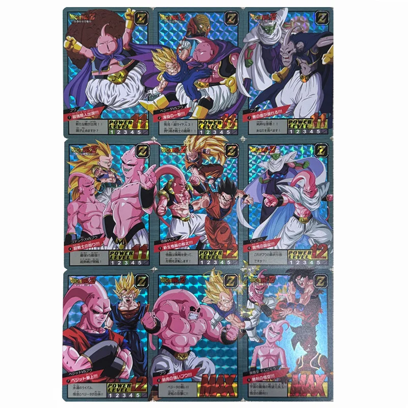 conjunto-de-9-pecas-dragon-ball-majin-buu-vegeta-iv-9-serie-de-quebra-cabecas-diy-cartao-flash-colorido-feito-a-mao-colecao-de-cartoes-de-jogo-de-anime-presente-59-86mm