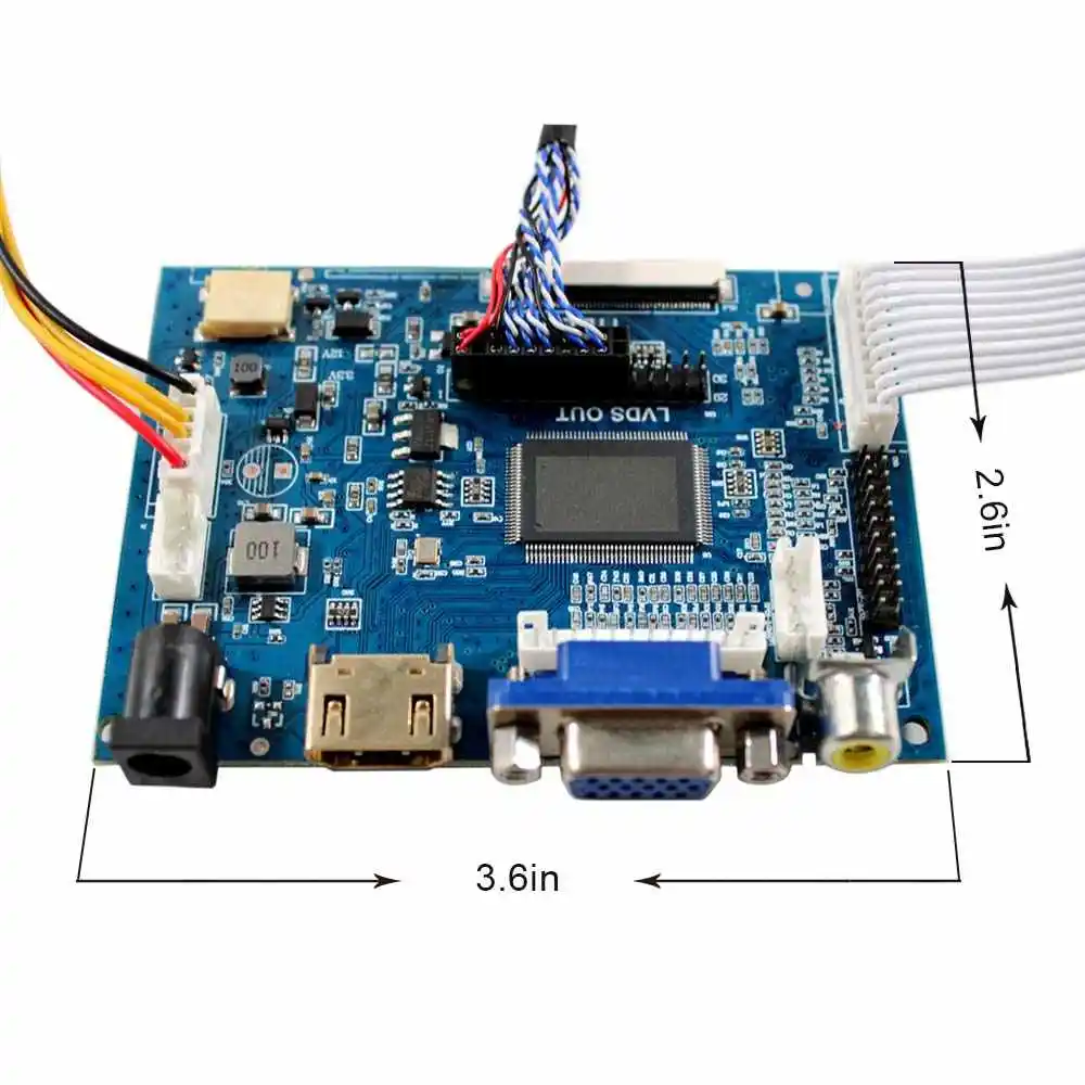 50 Pin Lcd Controller Board Ttl Vga 2Av Board 1024X768 15 Inch Tft Lcd Controller Board for 15'' G150Xg03 V2 V3 Lcd Screen