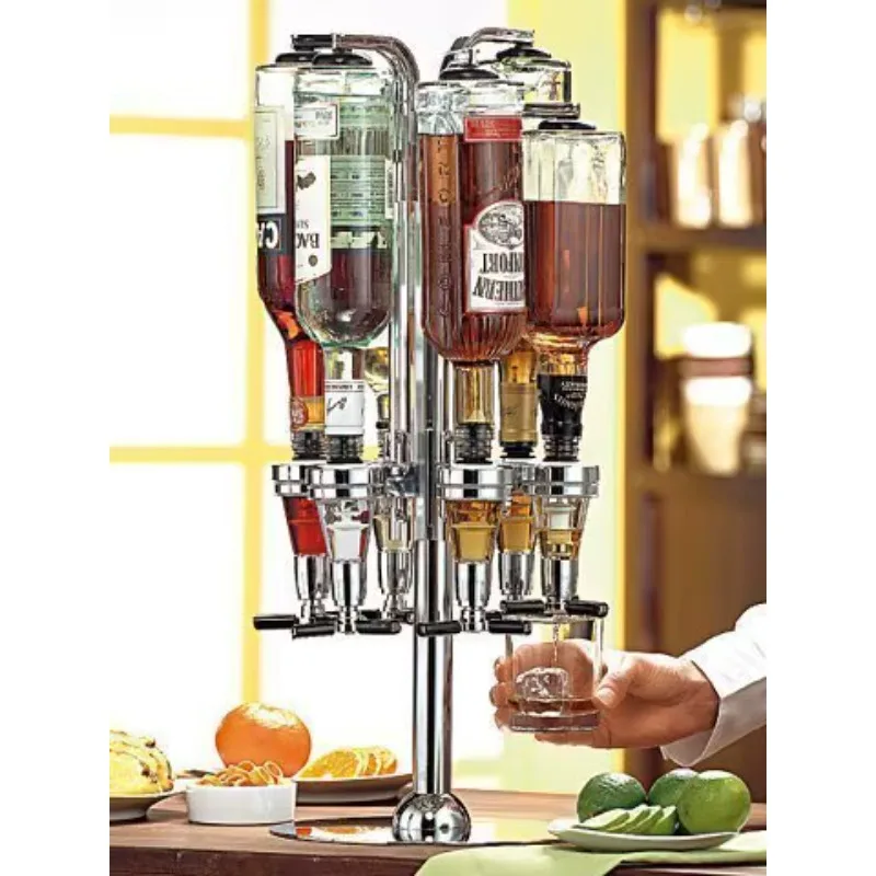 6 separately rotating wine rack wine distributor creative wine tower vertical