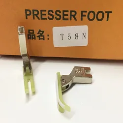 5 PCS T58N Narrow Zipper Foot with Plastic Bottom for Juki Brother Singer Industrial Sewing Machines 0.3cm Oxford Presser Foot