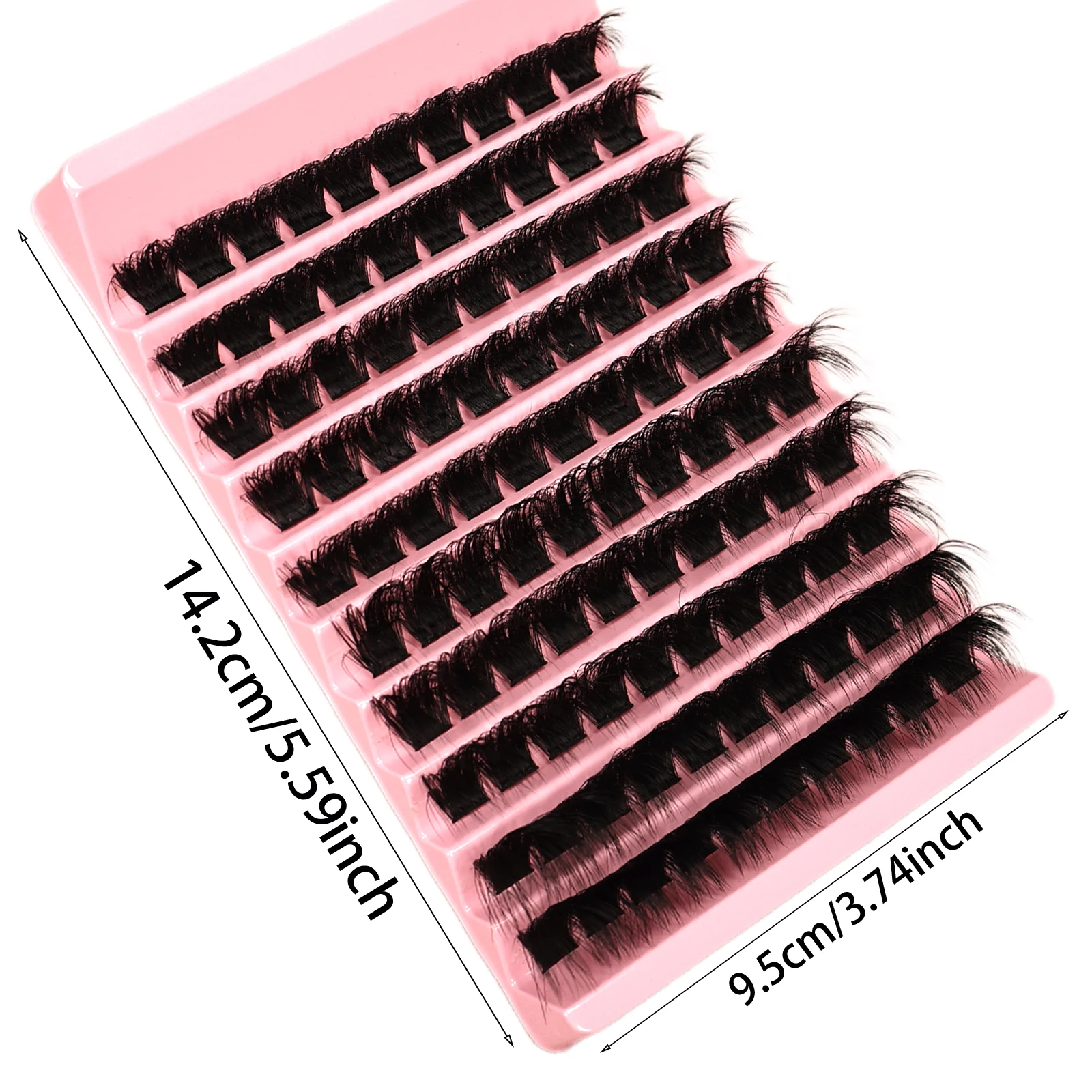 Flauschige Cluster-Wimpern D-Curl Einzelwimpernverlängerungen DIY Natürliche Falsche Wimpern Weich Wiederverwendbar Für Anfänger im Täglichen Make-up – Detail 4
