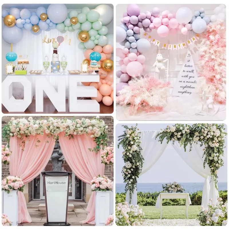 Ceremony Rectangular Balloon Arch Stand Kit Metal Wedding Arch Backdrop Stand For Wedding Birthday Party Anniversary Decoration
