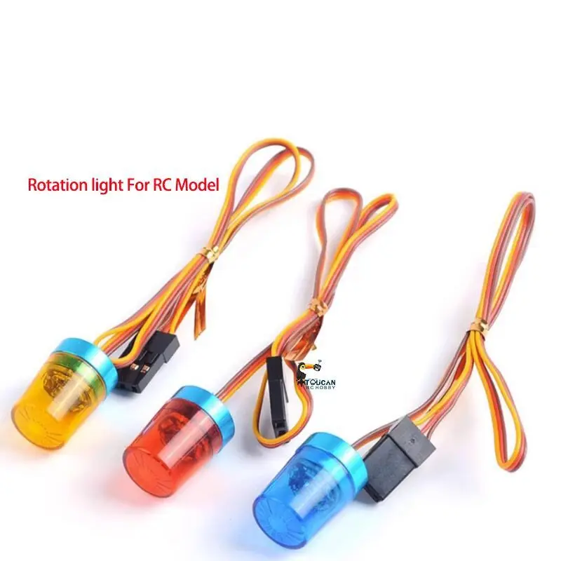 Rotation Light Blue Red Yellow for Toys 1/14 RC Model Excavator Digger Dozer Loader Truck Mixer Dumper 1/12 1/10 DIY Cars Part