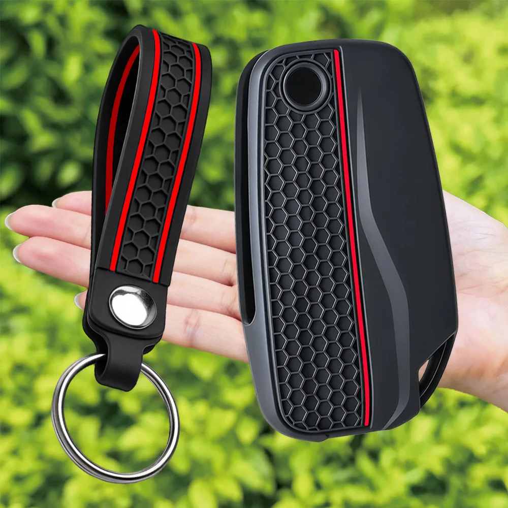 For DUCATI Multistrada V2 V2S V4 V4S 950S 1260S Silicone Accessories Motorcycle KeyCase Key Chain Ring Key Cover Cap Shell