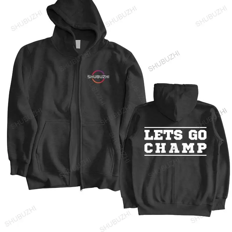 man cotton jacket zipper Shannon Briggs hoody - Lets Go Champ hoodie- Boxing hoody men fashion hoodies autumn brand euro size