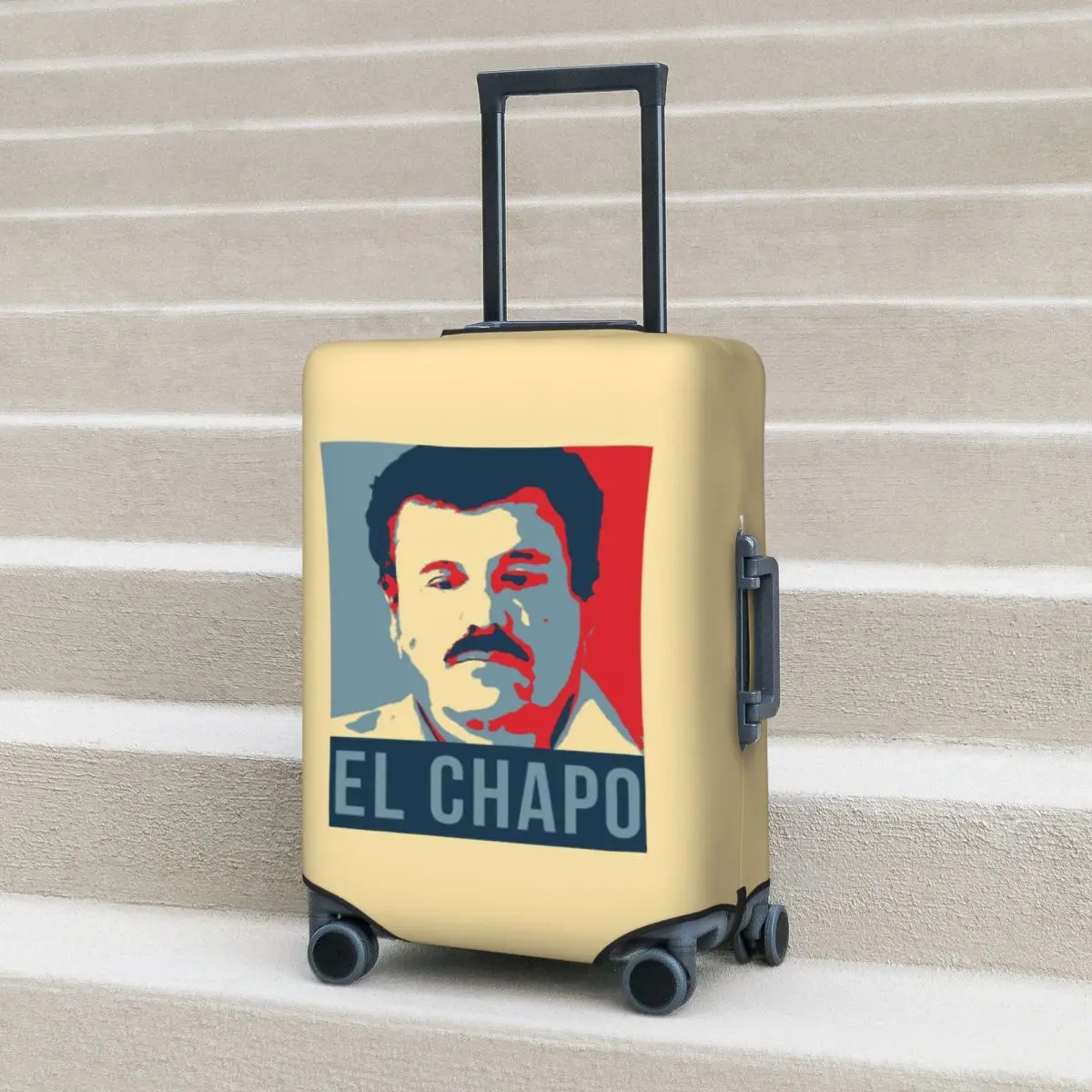 جواكين شابو جوزمان ناركو جرائم التلفزيون بابلو إسكوبار غطاء حقيبة حماية مرونة رحلة الأمتعة حامي يغطي 18-32 بوصة