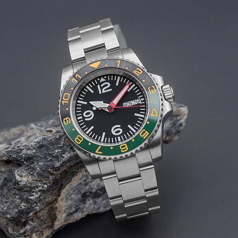 2023 Nieuwe Heren Horloge NH36 Automatische Mechanische Horloge Luxe Sport Roestvrij Staal Saffier Glas 100M Waterdicht Horloge