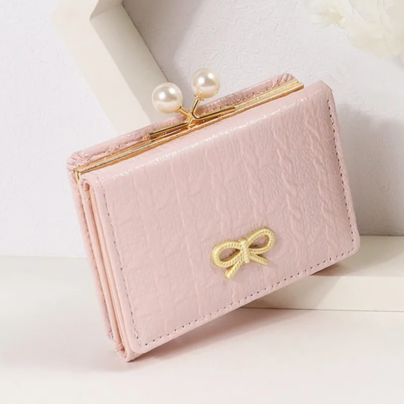 

Складной кошелек с милым мультяшным бабочкой для женщин, студенческий дизайнерский чехол для карт, кошелек для монет, женский Billeteras Mujer Carteras