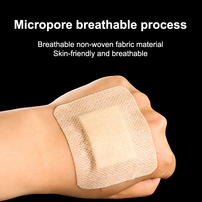 10Pcs Disposable Adhesive Dressing Wound Sterile Skin Colour Breathable Protective Sticker Dressing  Patch Self Adhesive