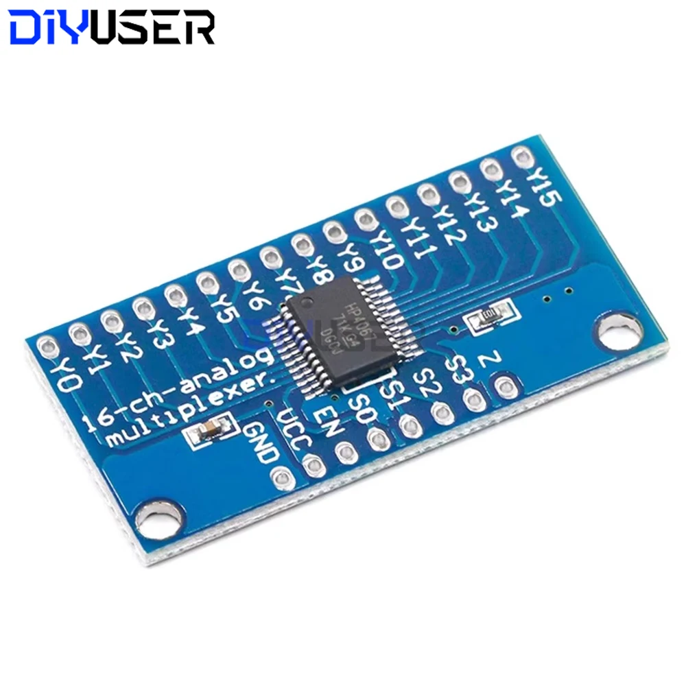 

CD74HC4067 16-Channel Analog Digital Multiplexer Breakout Board Module Smart Electronics