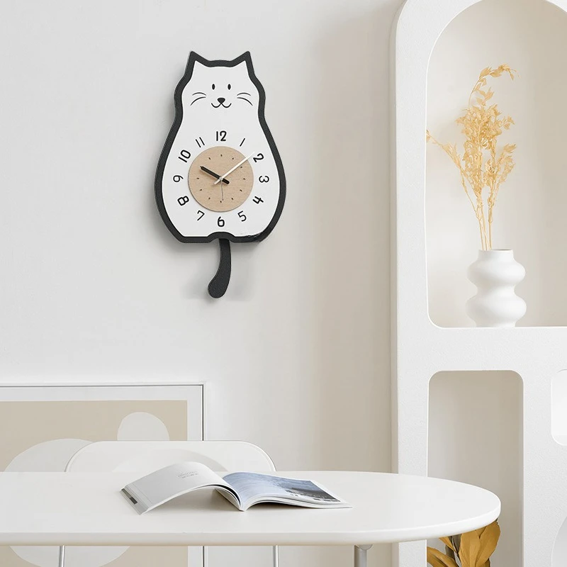 

Cream wind wall clock living room clock dining room simple modern clock wall hanging