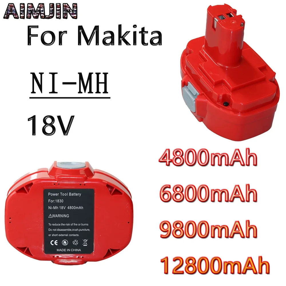 

18V 4.8/6.8/9.8/12.8Ah Battery Replacement for Makita 1823 1833 1834 1835 1835F 192828-1 192829-9 193061-8 193102-0