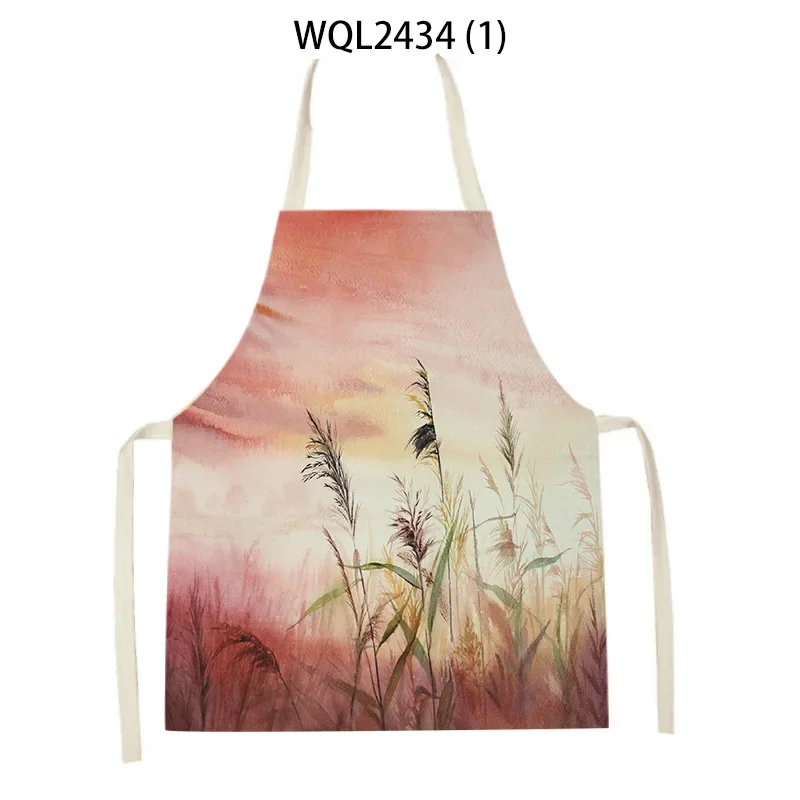 Kitchen Apron Women Apron for Children 38-47cm Mountain Scenery Adult Apron Custom Logo Apron Household Cleaning Supplies 55-68