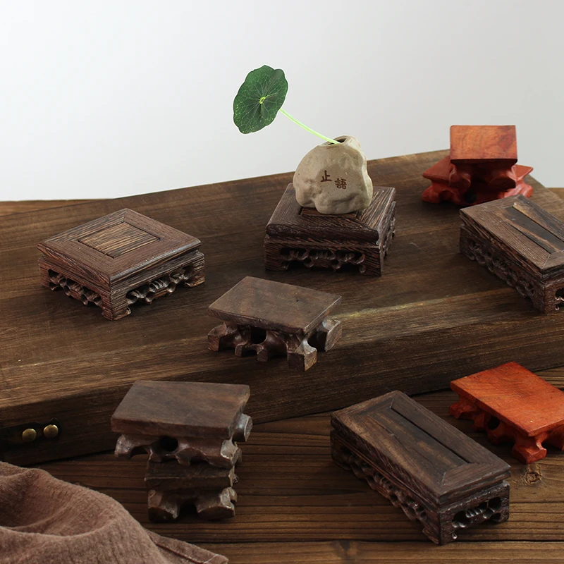 

Retro Solid Wood Base, Small Wooden Pier, Mini Table, Stool Ornament, Handicraft Shooting, Photography Props