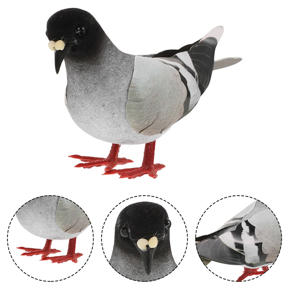 4pcs Realistic Artificial Pigeons Simulation Foam Birds For Garden Decor Home Decor And Photography Props Lifelike Bird