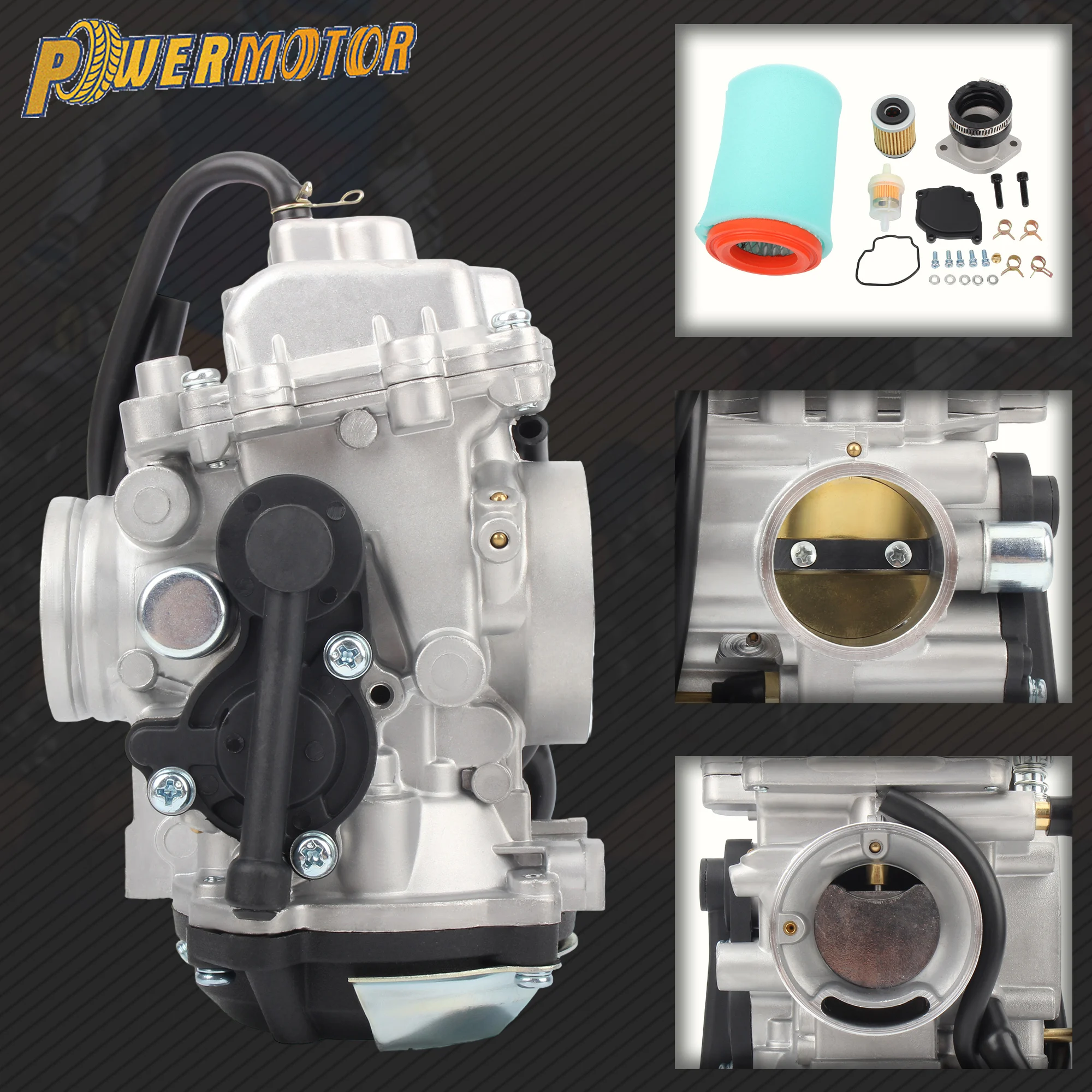 

For Yamaha Motorcycle ATV Quad Carburetor With Air Filter Oil Filter BEAR TRACKER 250 YFM250 1999-2004 Modified Accessories