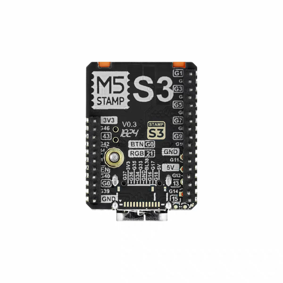 Official M5Stack StampS3A PIN1.27 ESP32-S3 Embedded Module 1.27mm Pitch Header