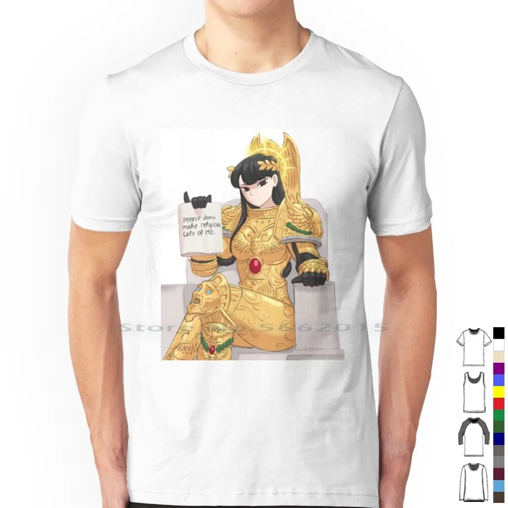 The God Empress T Shirt 100% Cotton Komi San Manga Anime Nerd Fantasy Science Fiction Emperor Of Mankind Golden Throne Armor