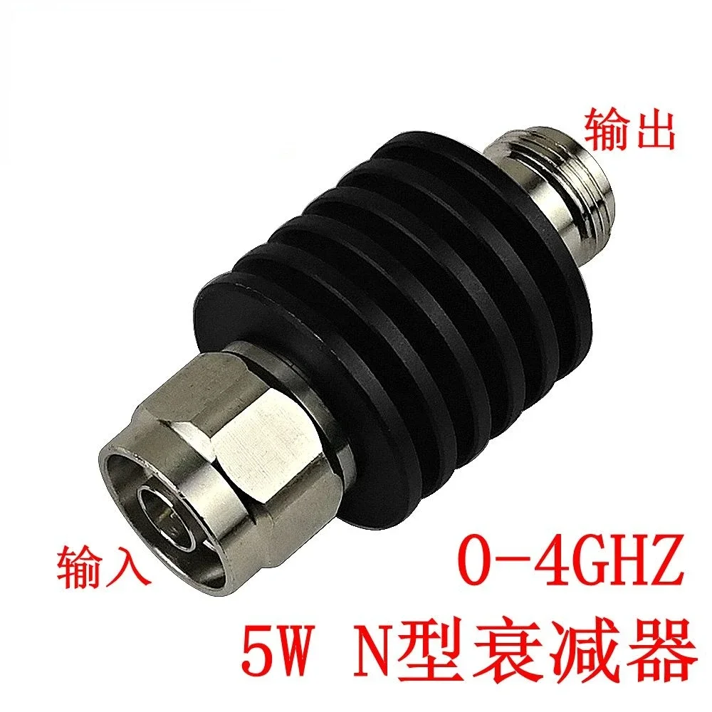 5W N-type Coaxial Fixed Attenuator, Male to Female, DC-3GHz 4GHZ, 1-40dB