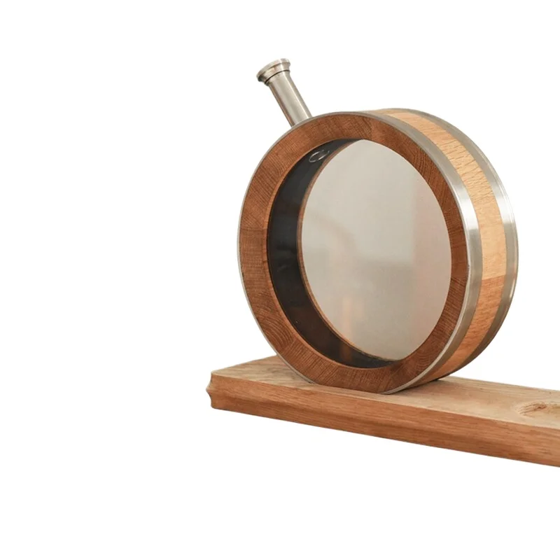 FOR Handmade Small Oak Barrels Creative Decorative Wine Barrels with Funnels Household Red Wine Storage