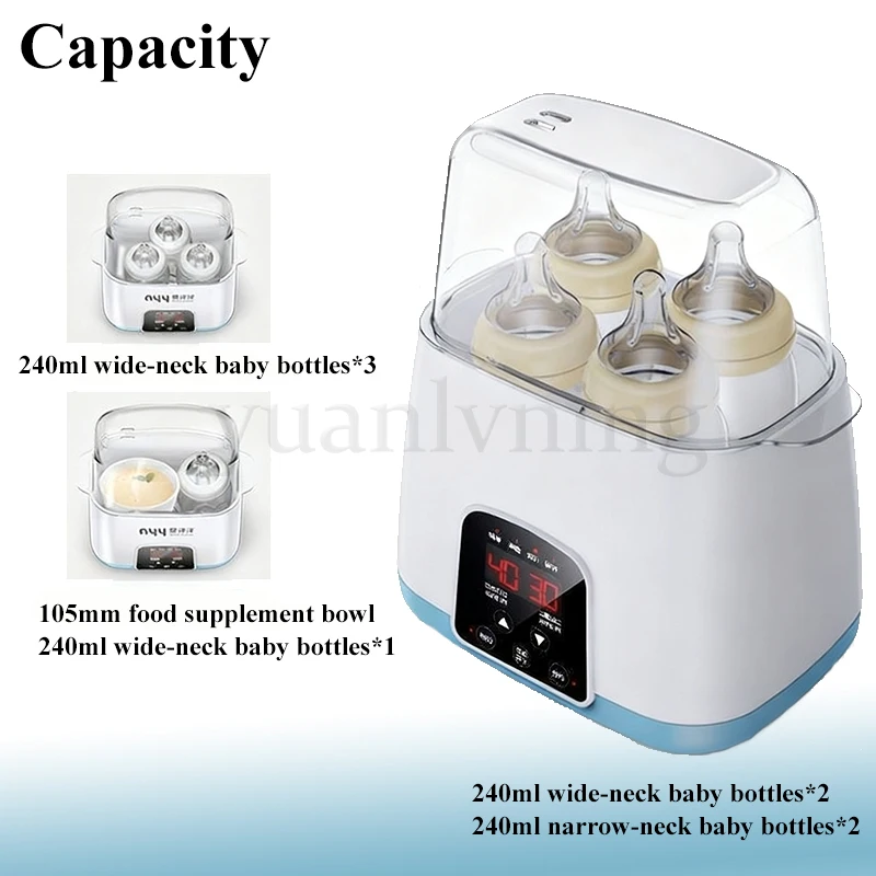 Baby Bottle Warmer & Sterilizer Intelligent Thermostat Milk Bottle Heater Automatic Milk Sterilizer