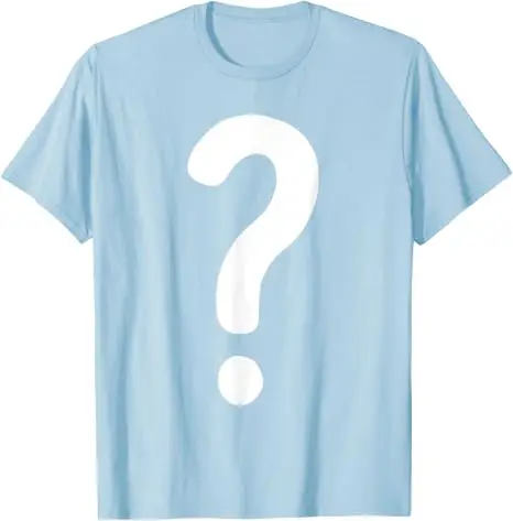 Fragezeichen-Shirt für Paare, Männer, Frauen, Jungen, „Guess Who“-Kostüm-T-Shirt, Fragezeichen „Guess Who“-Shirts, Grafik-Streetwear-T-Shirt, Geschenke – Detail 16