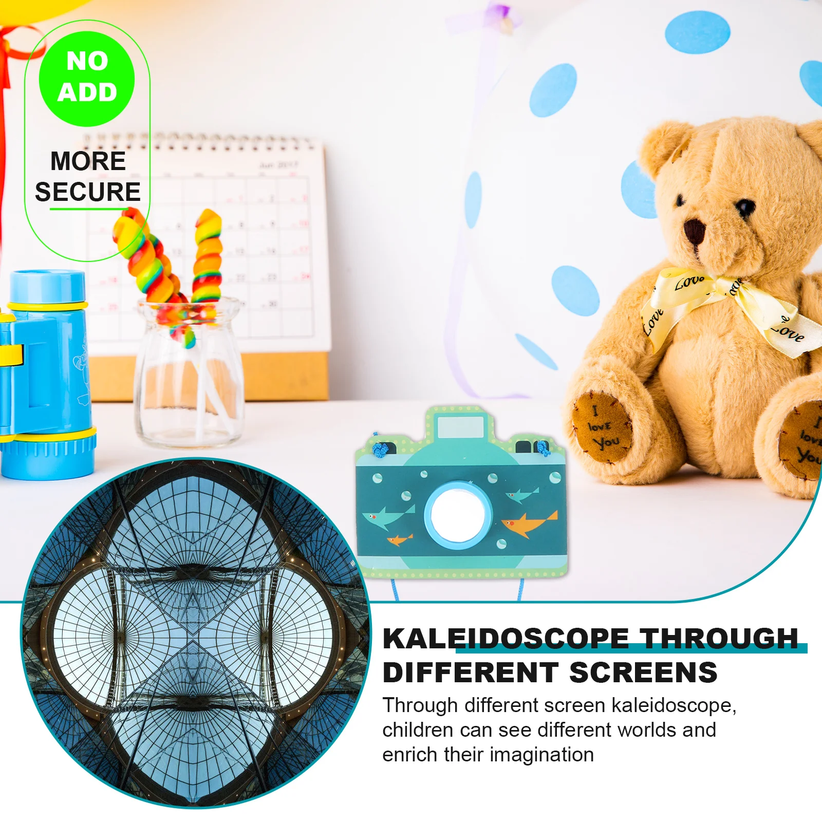 กล้องคาไลโดสโคปแบบพกพา 3 ชิ้น ลายการ์ตูน กระดาษปริซึมหลากหลาย สร้างจินตนาการ ของเล่นเสริมพัฒนาการเด็ก ของขวัญสำหรับเด็กเล็ก ฝึกการเรียนรู้สี