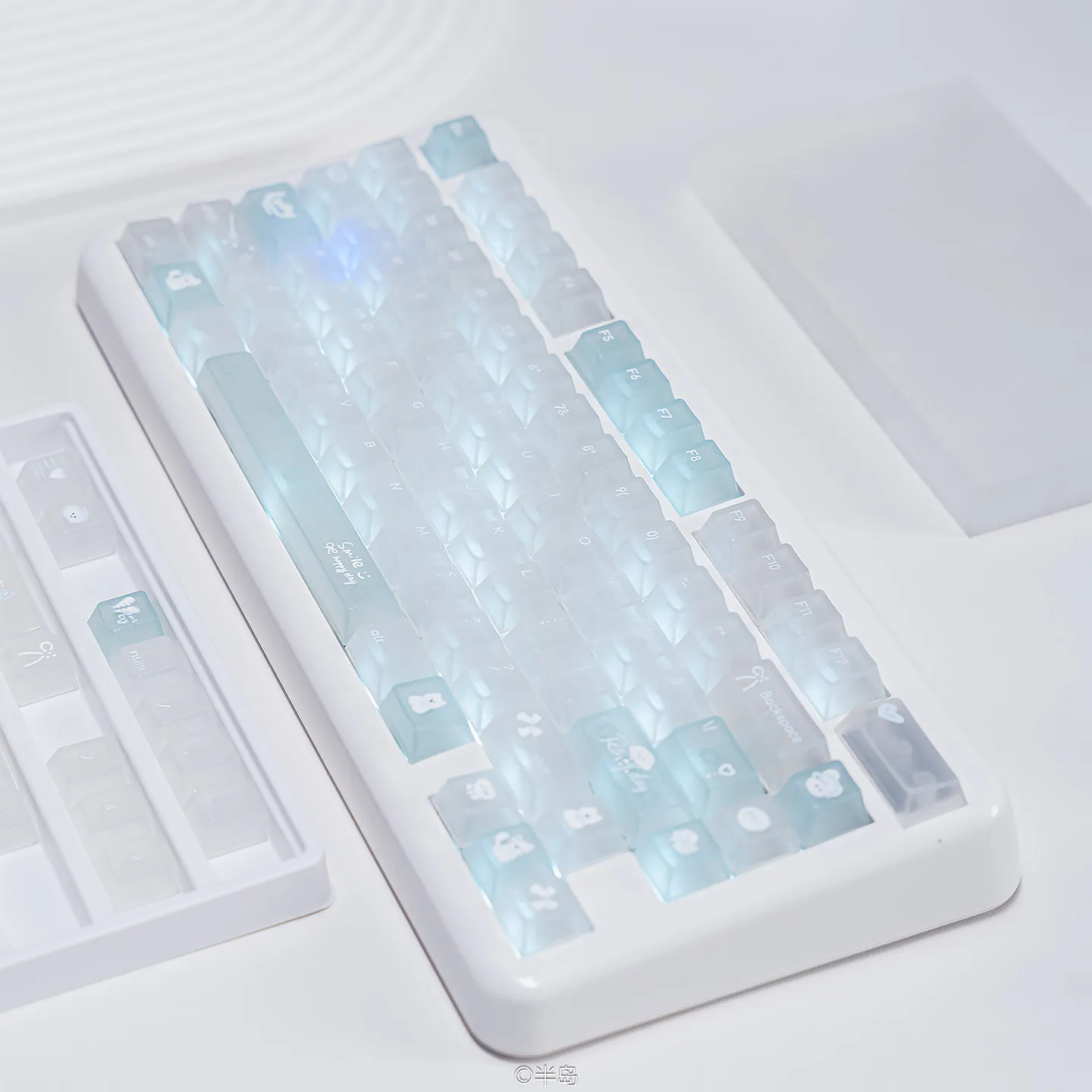 URE Journal Diary Shimmer Glitter Keycaps Cherry Profile PC Keycap Set Custom Cute For MX Cherry 61 64 87 96 Mechanical Keyboard