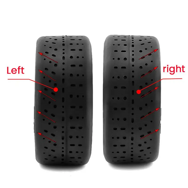 【POPULAR PICK】4Pcs Plastic Wheel Rubber Tire for 1/7 INFRACTION 6S F1 LIMITLESS RC Car,Black ABJX