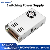 Switching power supply 360W 500W DC 12V 24V AC100-220V AC/DC adapter driver, suitable for 3D printers, CCTV, computer projects