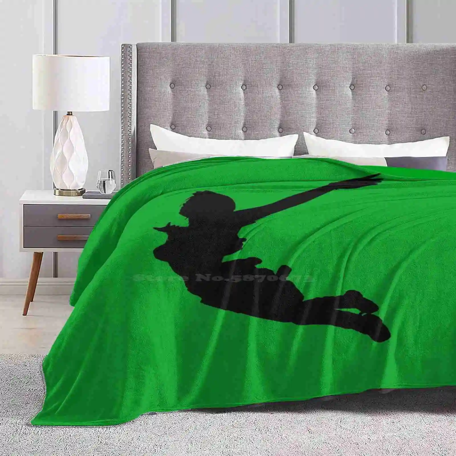 Lara Croft Silhouette Swan Dive ( Tomb Raider Legend ) Creative Design Comfortable Warm Flannel Blanket Tomb Raider Lara Croft