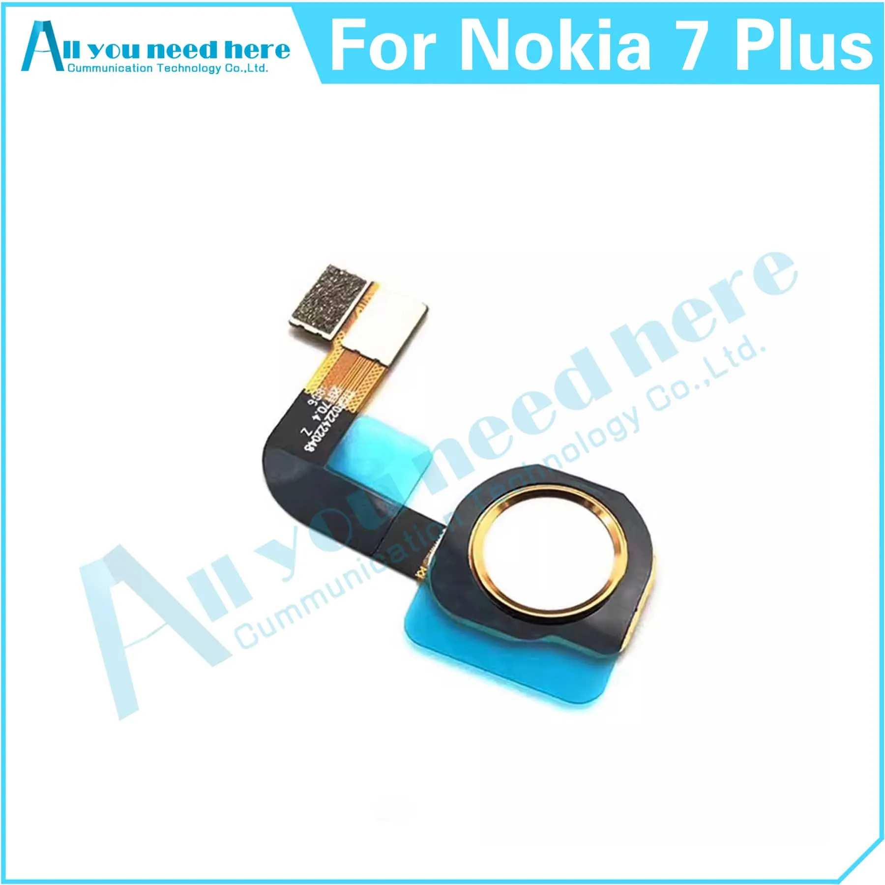 

100% Test For Nokia 7 Plus TA-1041 TA-1062 TA-1046 7Plus FingerPrint Touch ID Sensor Flex Cable Home Button Parts Replacement