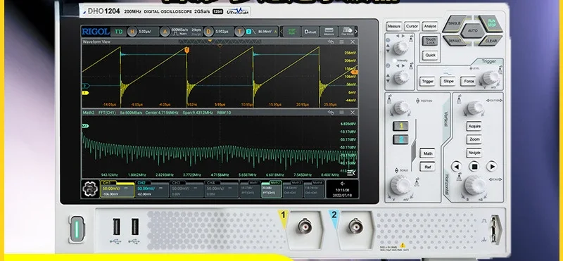 Dho1104 Digital Oscilloscope Dho1102 1204 1072 1074 High Resolution 100M Bandwidth