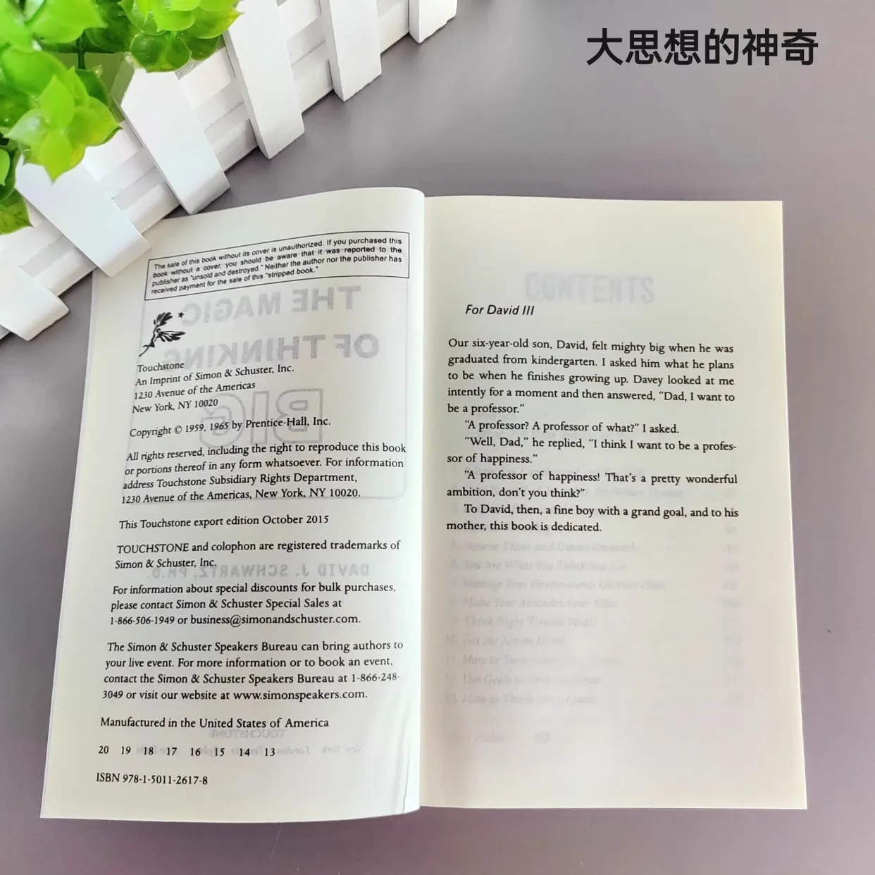 The Magic Of Thinking BIG by David J. Schwartz Success Self-Help English Book