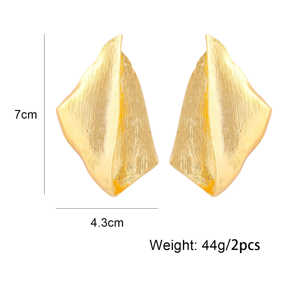 2024 New Metal Earrings Vintage Gold Geometric Earrings for Women Statement Jewelry Gifts