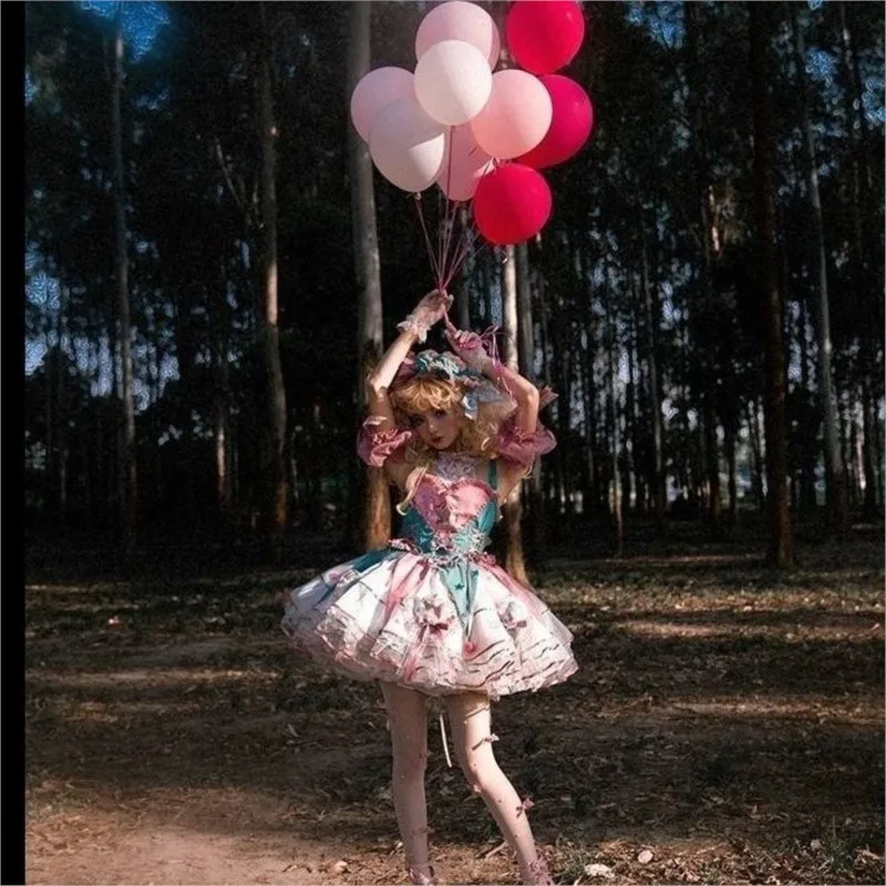 Cute Lolita Style Short Dress Women's Summer