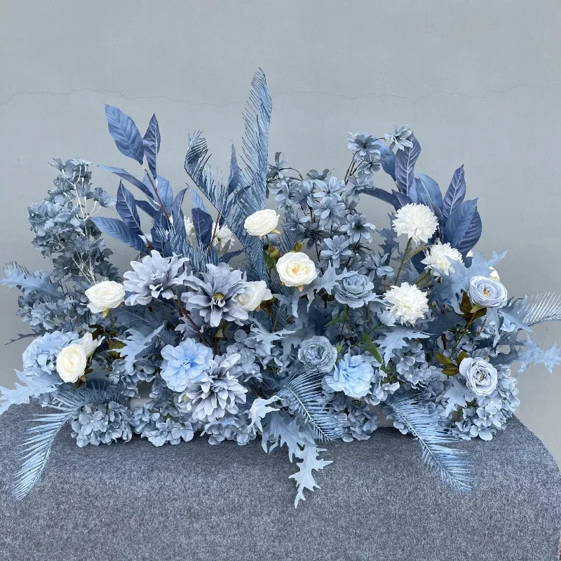 100CM Artificial Flower Outdoor Wedding Blue Background Decoration Stage Road Flower Introduction Welcome Area Decoration